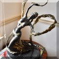 A02. Bronze sculpture "Ribbon Dancer" by Jiang Tiefeng 83/225 27"h x 22"w 